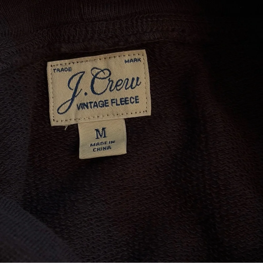 J. Crew Womens M Cowl Turtleneck Sweater‎ Asymmetrical Vintage Fleece Boxy Fit